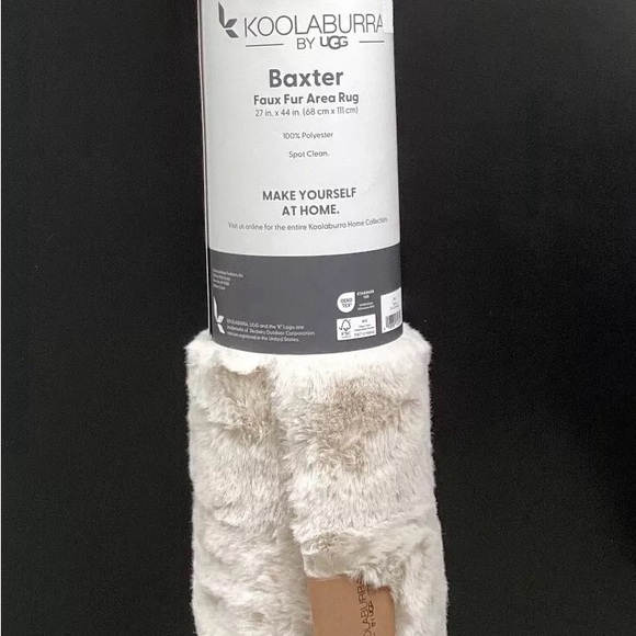 KOOLABURRA by UGG Faux Fur Baxter Area Rug 27” x 44” Light Beige Tan Soft - Picture 3 of 7